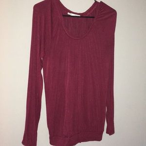 Maroon long sleeve